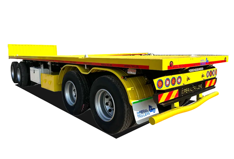 Shacman 4 Axles Flatbed Drawbar Trailer