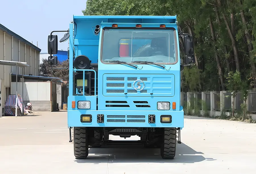 Shacman Offset Dump Mining Truck