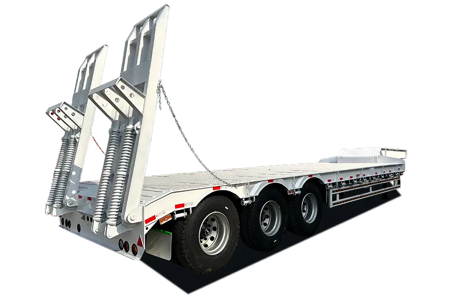 Shacman Hydraulic Lowboy Semi Trailer